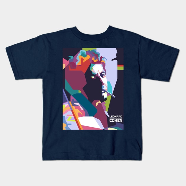 Abstract Cohen in WPAP Popart Kids T-Shirt by smd90